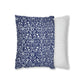 Cushion Cover in a floral blue and white pattern by William Morris & Co called Eyebright Collection