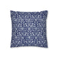 Cushion Cover in a floral blue and white pattern by William Morris & Co called Eyebright Collection