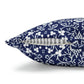 Cushion Cover in a floral blue and white pattern by William Morris & Co called Eyebright Collection