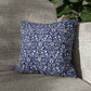Cushion Cover in a floral blue and white pattern by William Morris & Co called Eyebright Collection