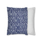 Cushion Cover in a floral blue and white pattern by William Morris & Co called Eyebright Collection