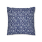 Cushion Cover in a floral blue and white pattern by William Morris & Co called Eyebright Collection