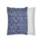 Cushion Cover in a floral blue and white pattern by William Morris & Co called Eyebright Collection