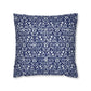 Cushion Cover in a floral blue and white pattern by William Morris & Co called Eyebright Collection