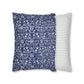 Cushion Cover in a floral blue and white pattern by William Morris & Co called Eyebright Collection