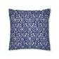 Cushion Cover in a floral blue and white pattern by William Morris & Co called Eyebright Collection