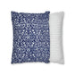 Cushion Cover in a floral blue and white pattern by William Morris & Co called Eyebright Collection
