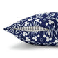 Cushion Cover in a floral blue and white pattern by William Morris & Co called Eyebright Collection