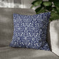 Cushion Cover in a floral blue and white pattern by William Morris & Co called Eyebright Collection