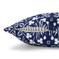 Cushion Cover in a floral blue and white pattern by William Morris & Co called Eyebright Collection