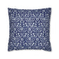 Cushion Cover in a floral blue and white pattern by William Morris & Co called Eyebright Collection