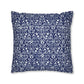Cushion Cover in a floral blue and white pattern by William Morris & Co called Eyebright Collection