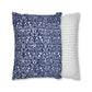 Cushion Cover in a floral blue and white pattern by William Morris & Co called Eyebright Collection