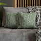 Cushion Cover in a green floral pattern created by William Morris  & Co called Marigold Collection