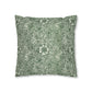 Cushion Cover in a green floral pattern created by William Morris  & Co called Marigold Collection