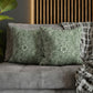 Cushion Cover in a green floral pattern created by William Morris  & Co called Marigold Collection