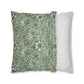 Cushion Cover in a green floral pattern created by William Morris  & Co called Marigold Collection