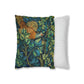 Cushion Cover created by William Morris & Co in a floral pattern called Pheasant and Squirrel Collection (Pheasant) - Blue