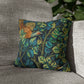 Cushion Cover created by William Morris & Co in a floral pattern called Pheasant and Squirrel Collection (Pheasant) - Blue