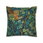 Cushion Cover created by William Morris & Co in a floral pattern called Pheasant and Squirrel Collection (Pheasant) - Blue