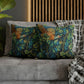 Cushion Cover created by William Morris & Co in a floral pattern called Pheasant and Squirrel Collection (Pheasant) - Blue