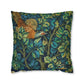 Cushion Cover created by William Morris & Co in a floral pattern called Pheasant and Squirrel Collection (Pheasant) - Blue