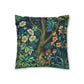 Cushion Cover by William Morris & Co in a floral pattern called Pheasant and Squirrel Collection (Squirrel) - Blue
