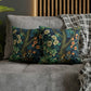 Cushion Cover by William Morris & Co in a floral pattern called Pheasant and Squirrel Collection (Squirrel) - Blue