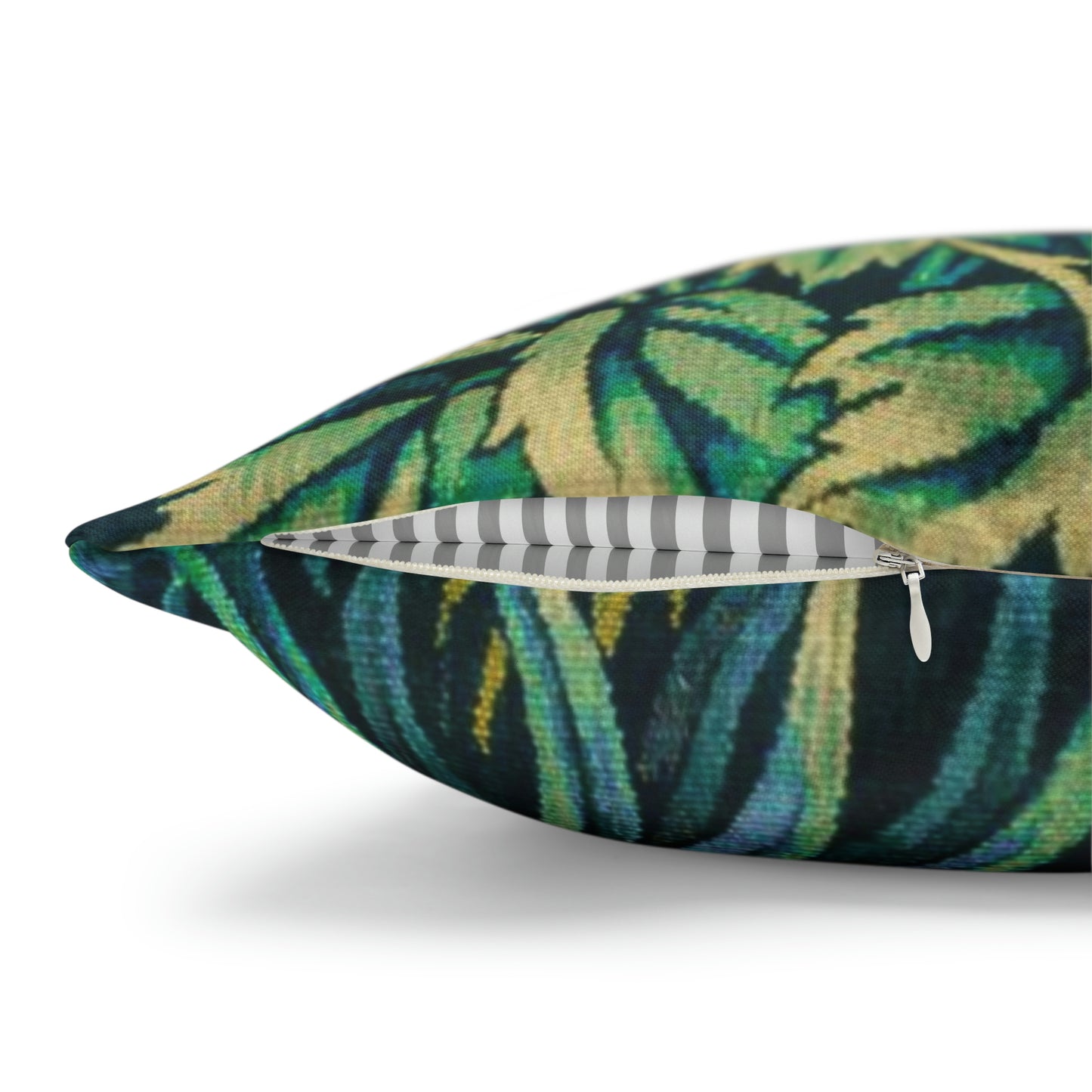 Cushion Cover inspired by William Morris - Pheasant and Squirrel Collection (Squirrel) - Blue