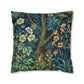 Cushion Cover by William Morris & Co in a floral pattern called Pheasant and Squirrel Collection (Squirrel) - Blue