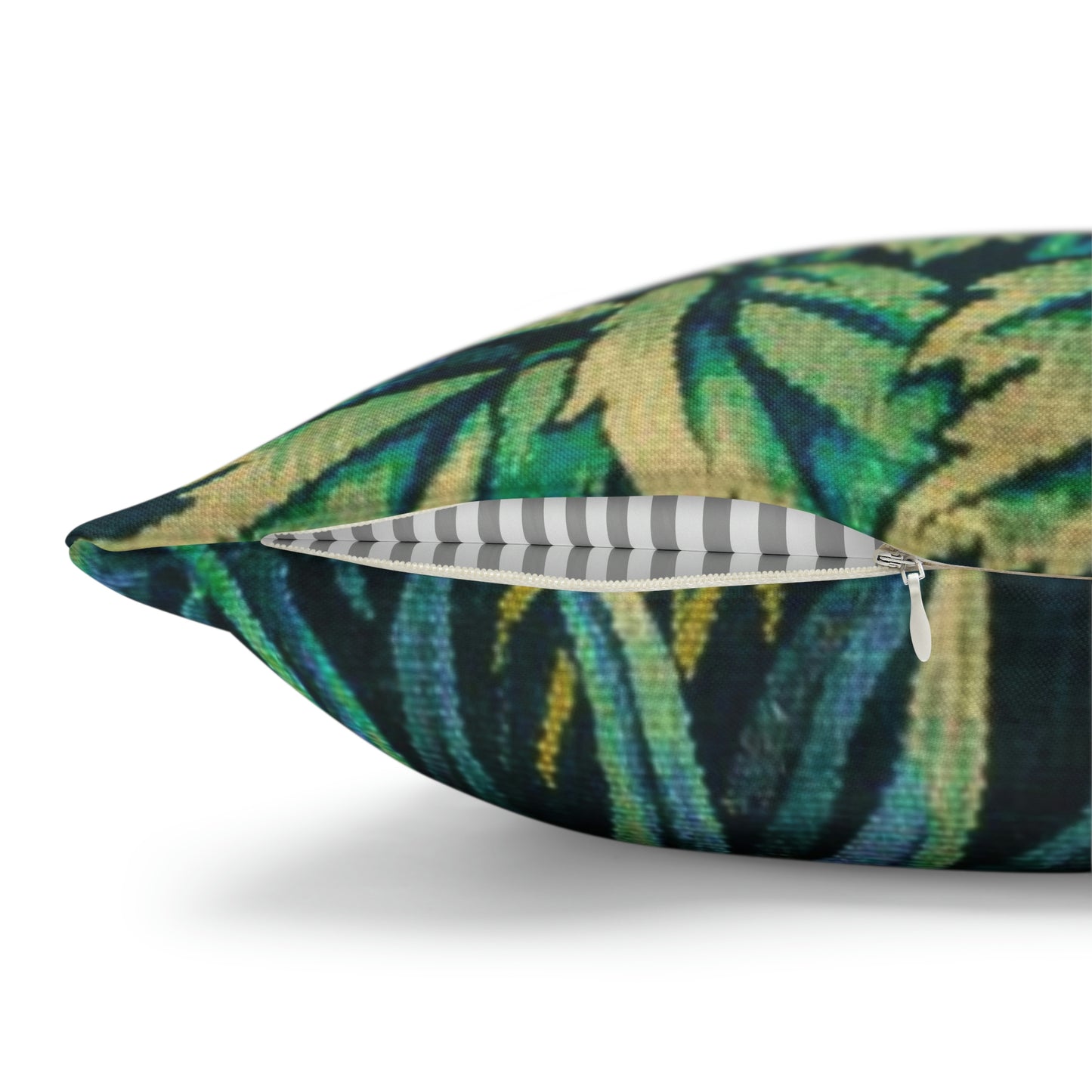 Cushion Cover inspired by William Morris - Pheasant and Squirrel Collection (Squirrel) - Blue