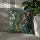 Cushion Cover by William Morris & Co in a floral pattern called Pheasant and Squirrel Collection (Squirrel) - Blue