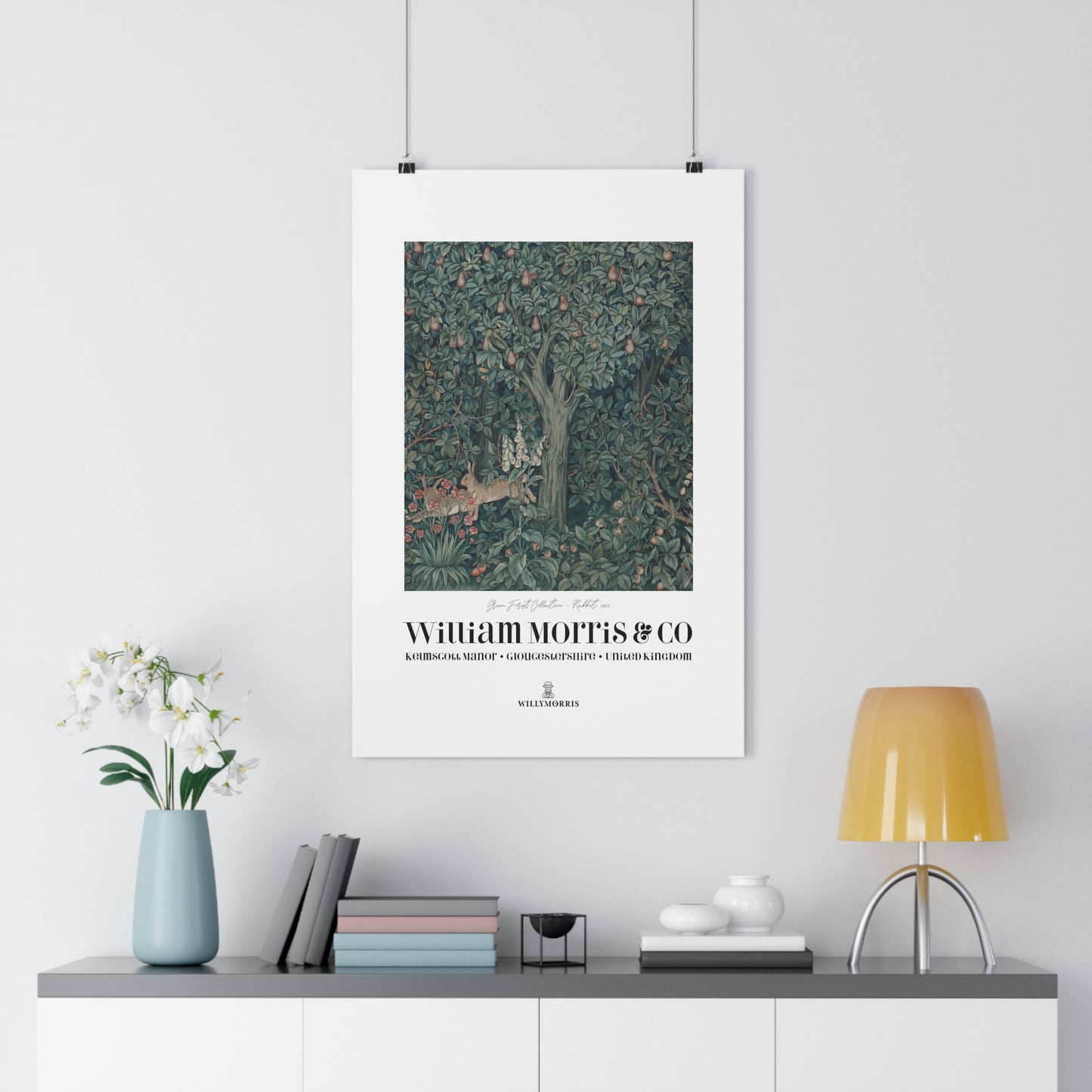 William Morris & Co Giclée Art Print - Green Forest Collection (Rabbit)