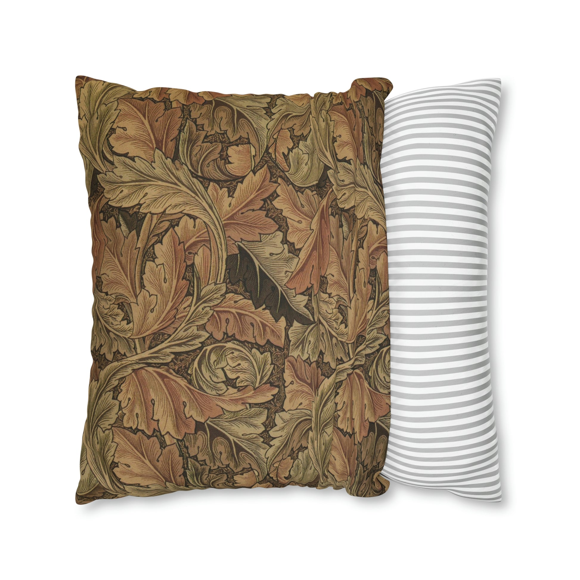 william-morris-co-spun-poly-cushion-cover-acanthus-collection-brown-4