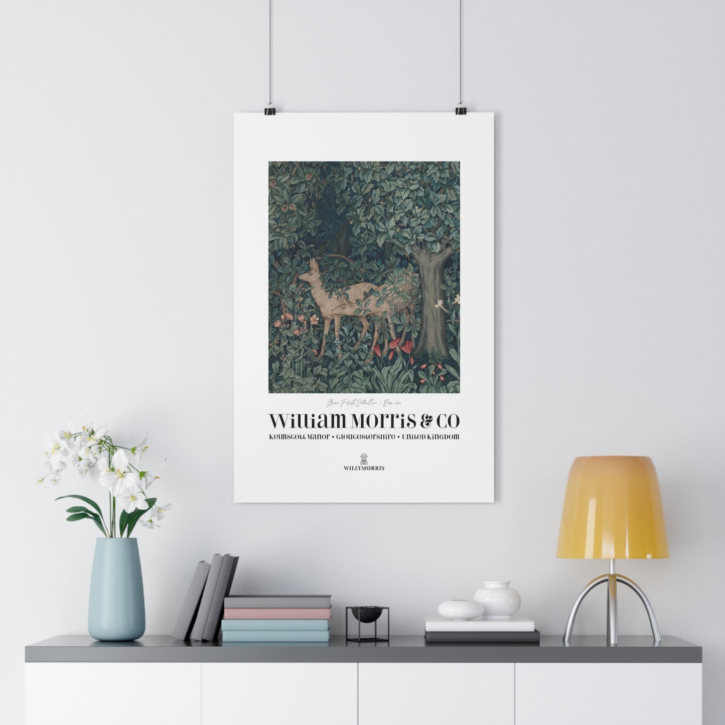 Giclée Art Print inspired by William Morris - Greenery Collection (Dear)