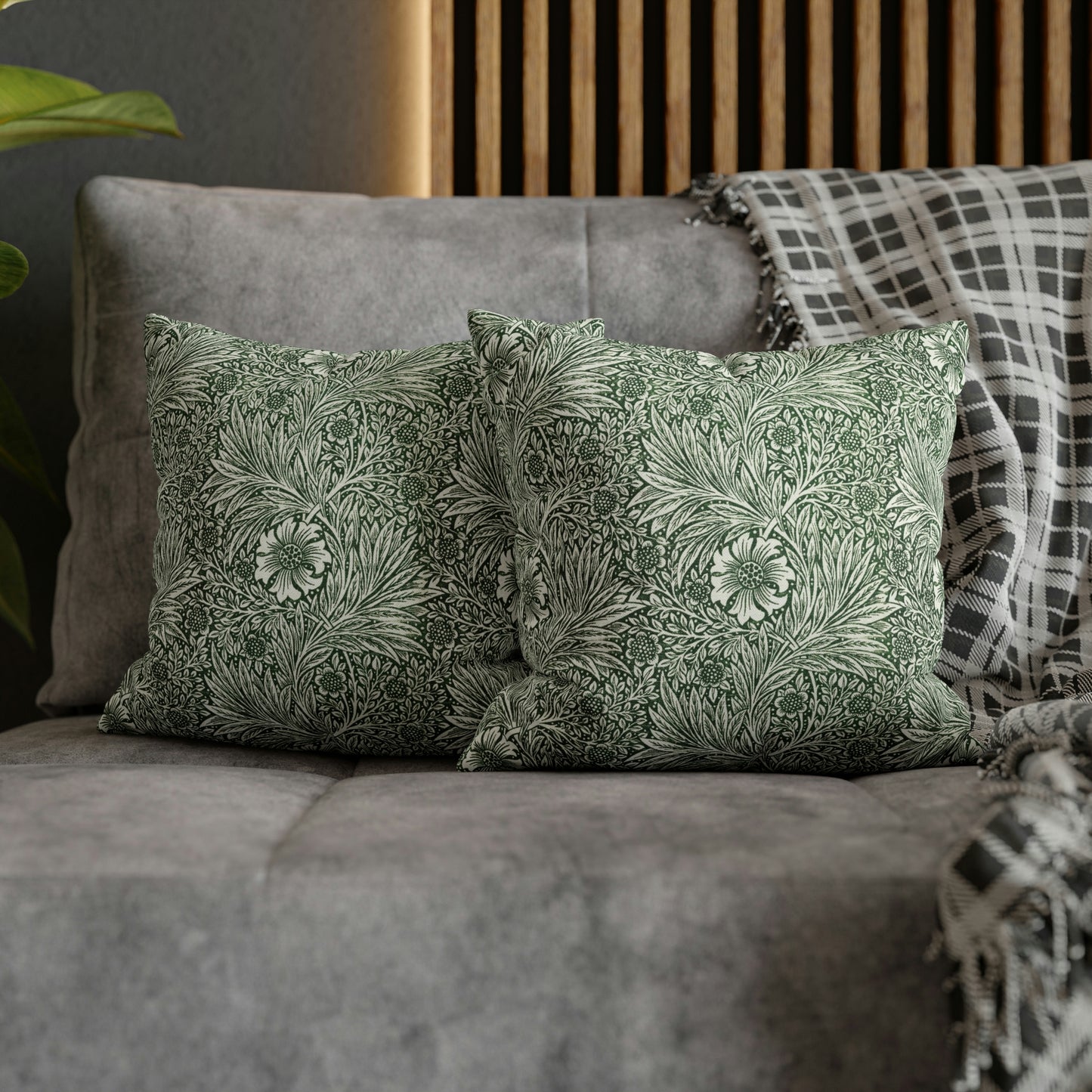 Spun Poly Cushion Cover inspired by William Morris -