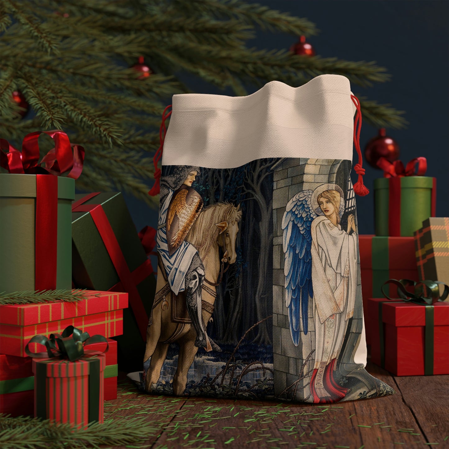 Christmas Santa Sack inspired by William Morris -