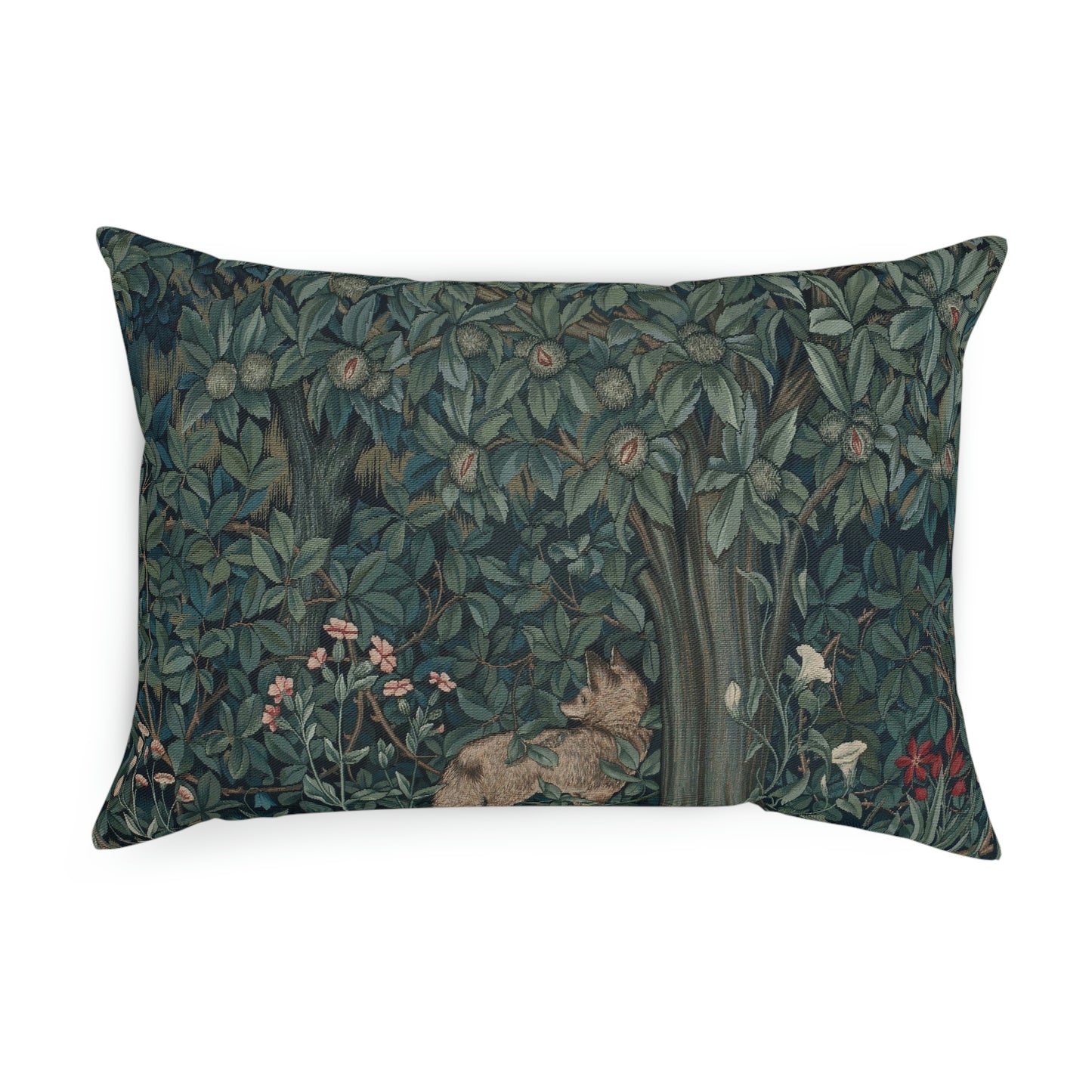 William-Morris-and-Co-Cushion-and-Cushion-Cover-Fox-by-John-Henry-Dearle-Green-Forest-Collection-12