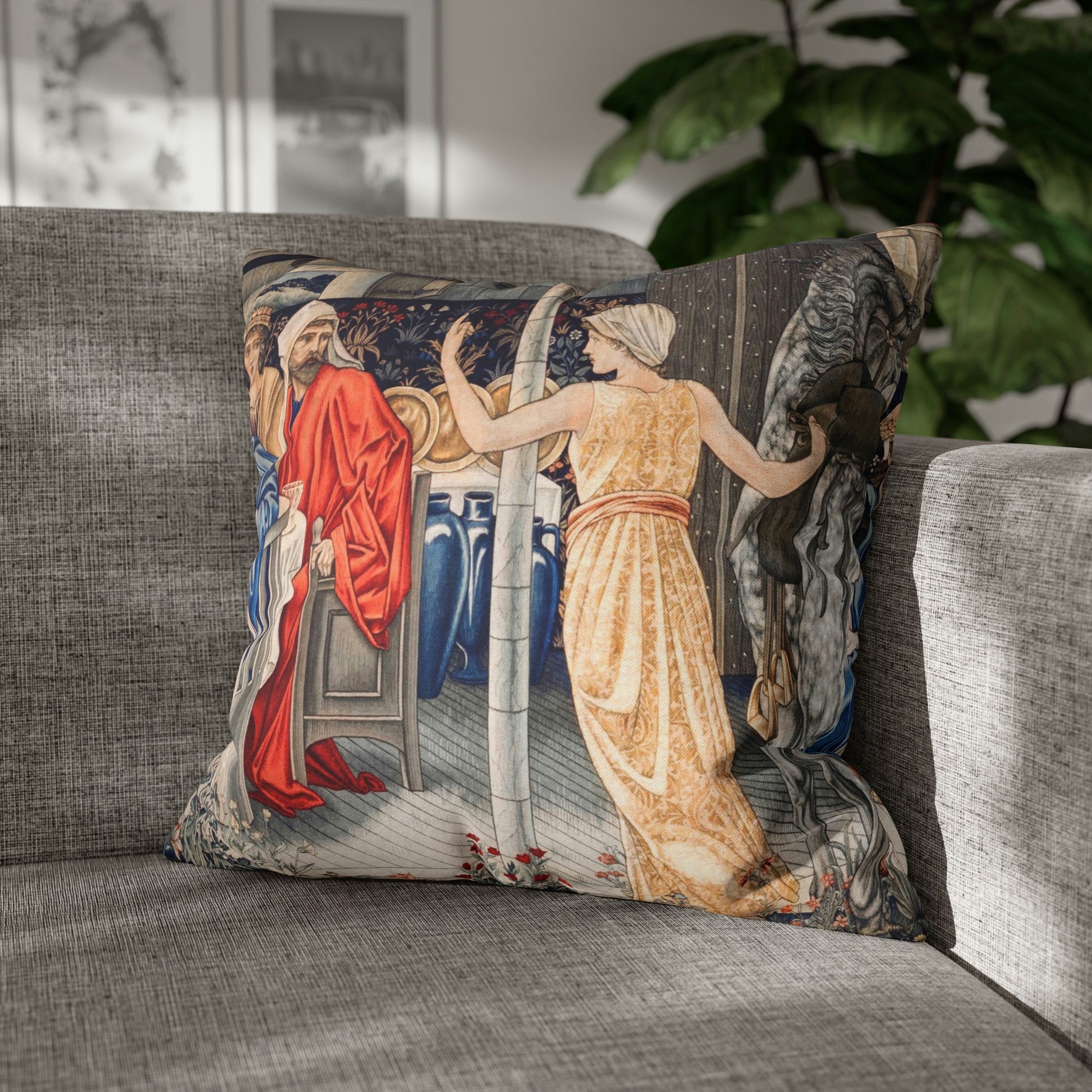 william-morris-co-spun-poly-cushion-cover-holy-grail-collection-feast-6