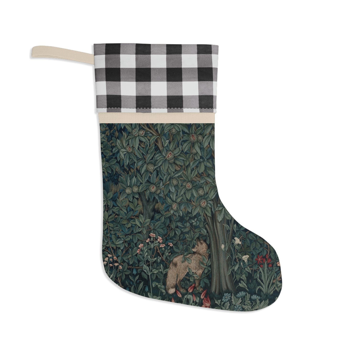 william-morris-co-christmas-stocking-green-forest-collection-fox-2