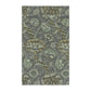 A kitchen tea towel with a floral pattern inspired by William Morris - Wandle Collection in gray color.