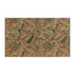 A kitchen tea towel with a floral and leaf pattern, inspired by William Morris - Acanthus Collection.