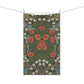 A kitchen tea towel with a floral pattern inspired by William Morris - Blackthorn Collection.