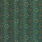 A rectangular lumbar cushion with a William Morris & Co floral pattern in shades of green and beige, featuring a concealed zipper.