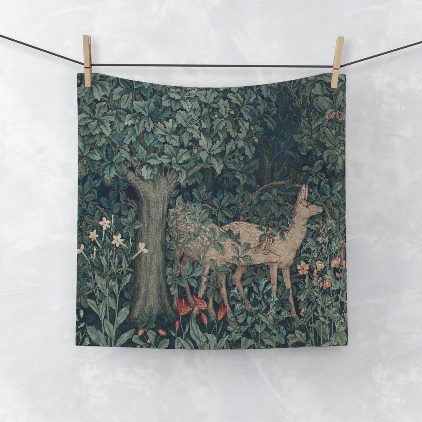 Washcloth inspired by William Morris - Greenery Collection (Dear Right)