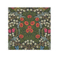 A colorful floral patterned washcloth inspired by William Morris' arts and crafts design.